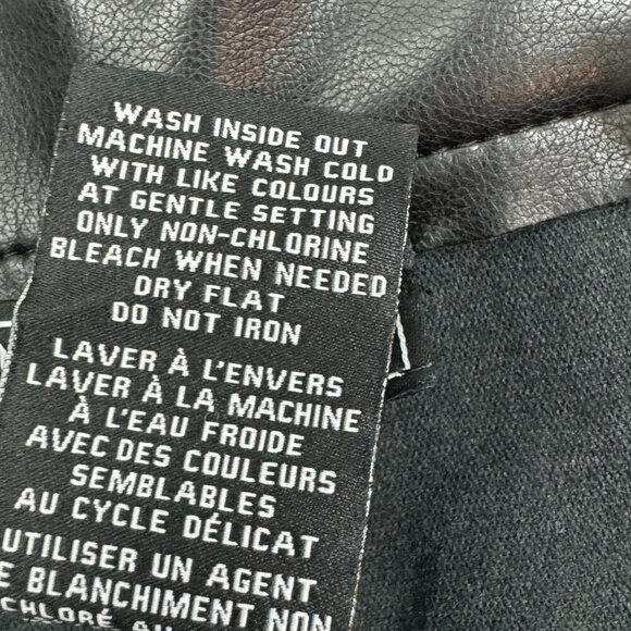 Bagatelle Collection Faux Leather Straight Leg Pants Women's Size Medium - Picture 8 of 8